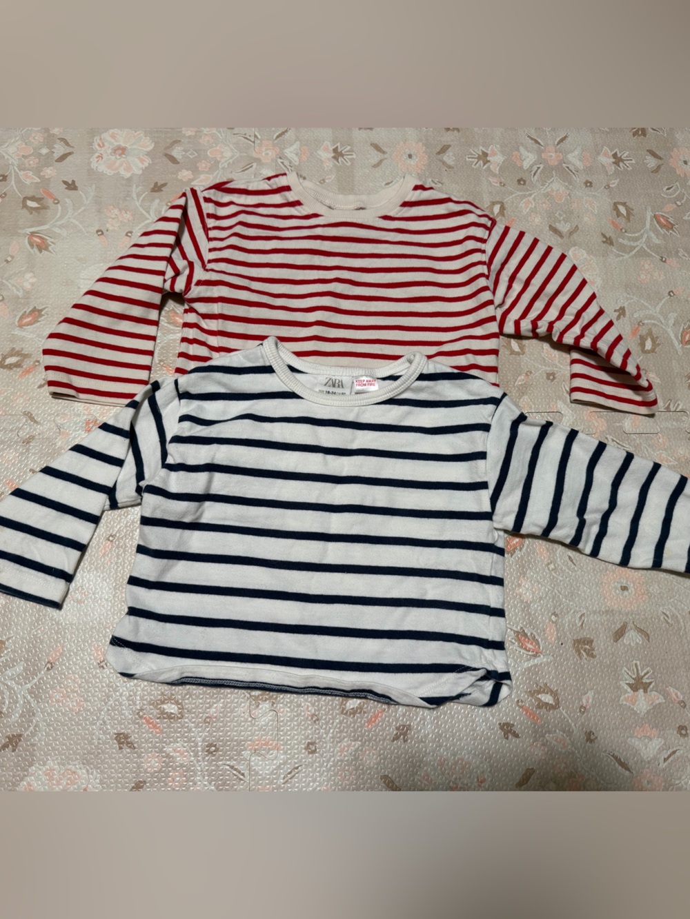 Zara Striped Long Sleeve Tops - 18-24M